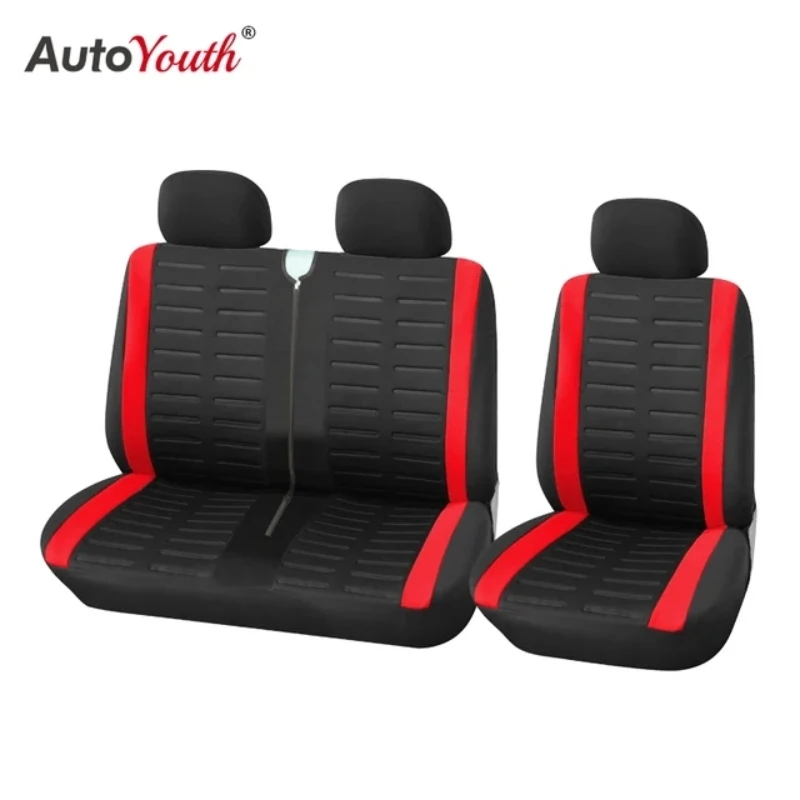 1+2 Sitzbezüge Autositzbezug für Transporter/Van Universal Fit für 2+1 Autositz Innenzubehör Autoschutzhülle