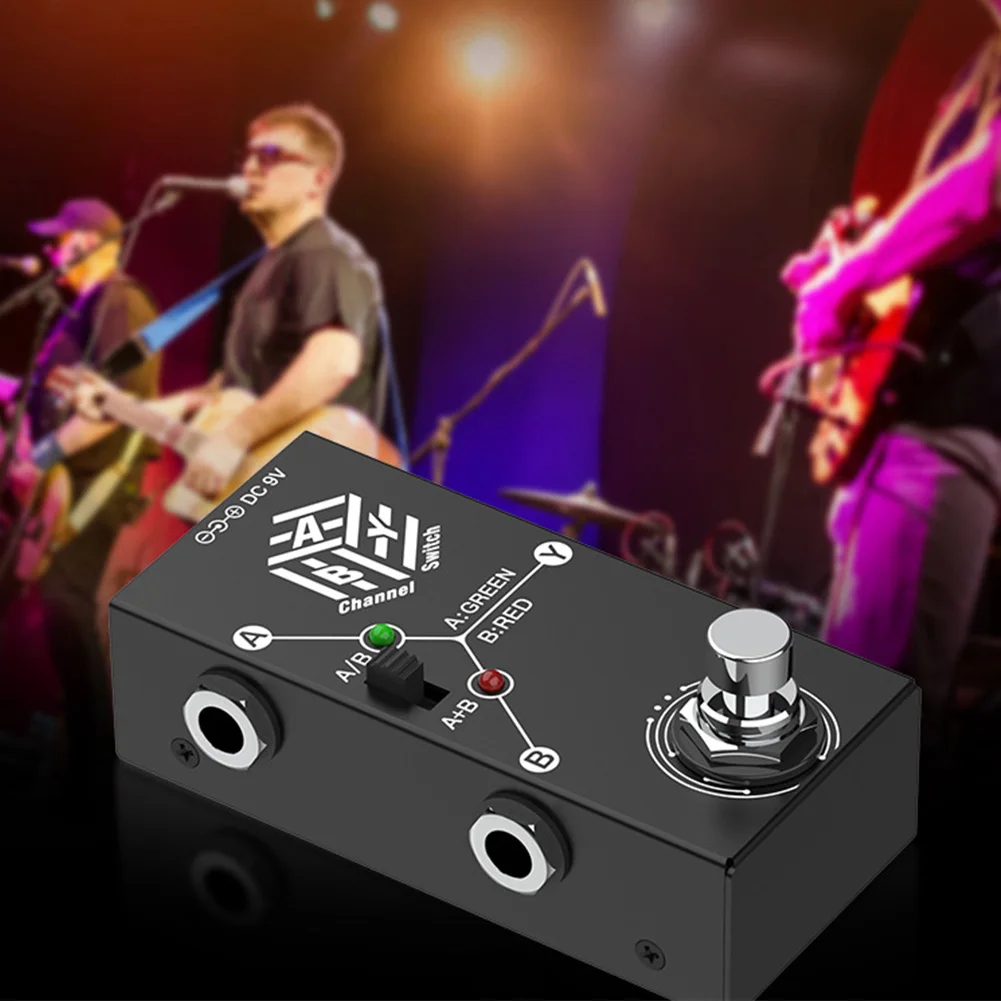 ABY Box Line Selector Metal Casing AB Switch ABY Line Guitar Effect Pedal True Bypass Guitar Bass Pedal