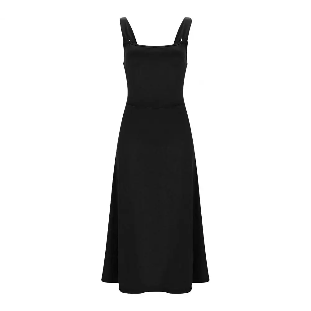 

Женское ТРАПЕЦИЕВИДНОЕ ПЛАТЬЕ средней длины, элегантное платье-миди с квадратным вырезом, ТРАПЕЦИЕВИДНОЕ ПЛАТЬЕ С Цветочным подолом, открытой спиной и высокой талией для офисных поездок