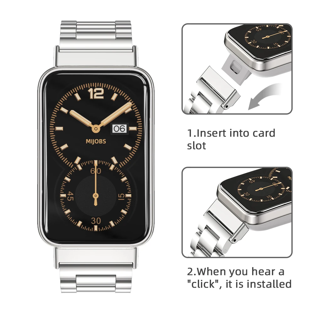 Elegant Metal Smart Bracelet Strap