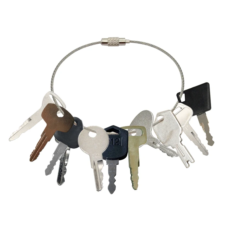 11Pcs Ignition Keys Compatible With Toyota Forklift Compatible With New Holland Forklift Volvo Excavators