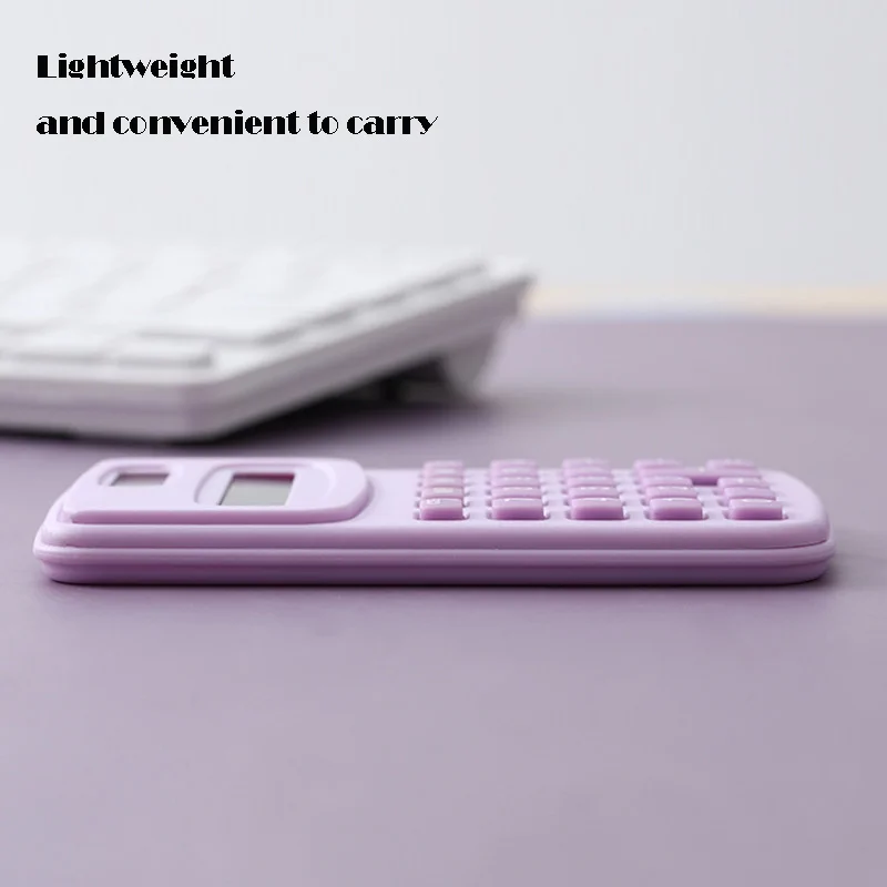Description Picture 4 of itemSmall Solar Calculator Portable Calculator Cute 8 Digits LCD Electronic Home Office Calculator for Kid Primary School Calculator
