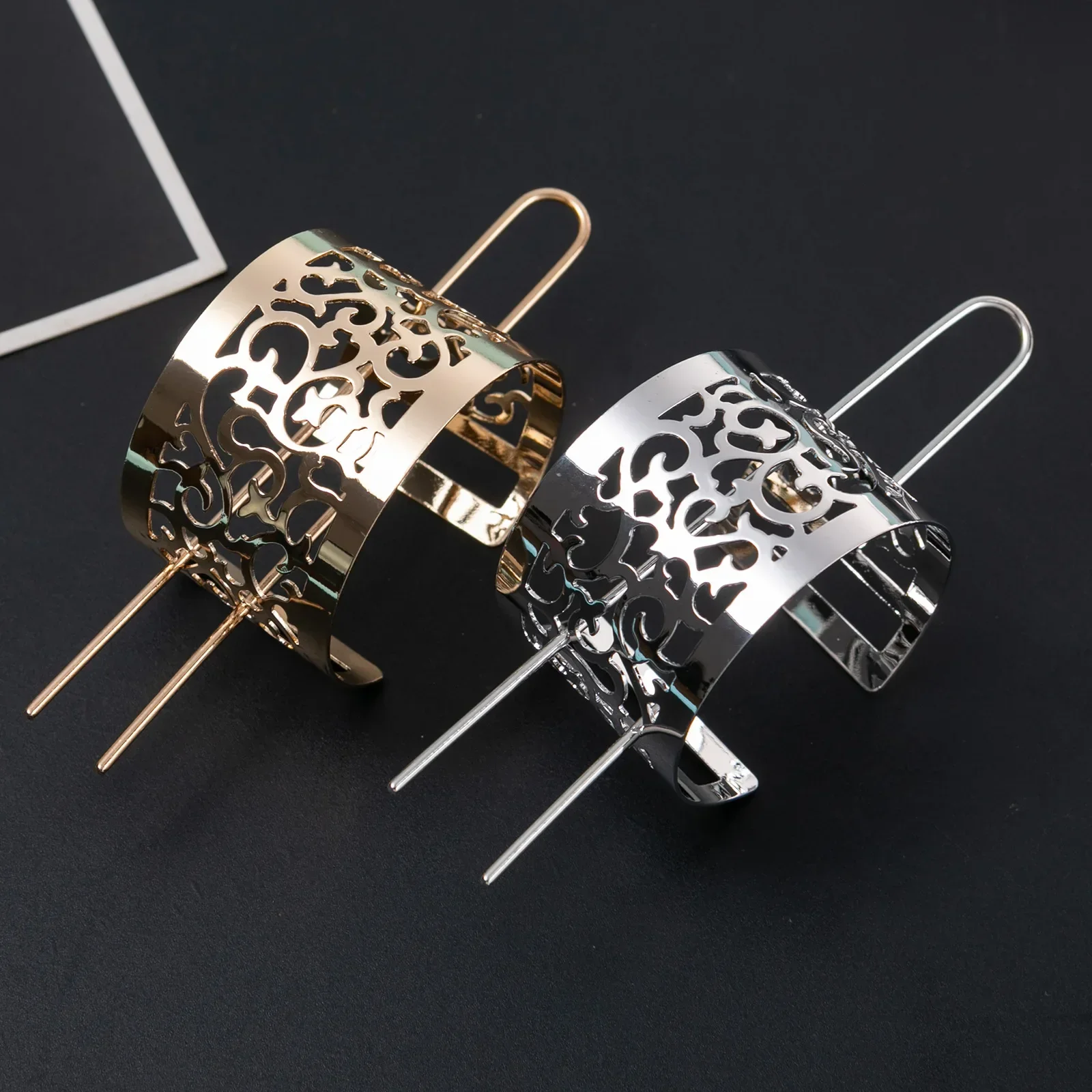 Bracelet Manchette Steampunk Victorien En Dentelle Noire Et Broche Noeud 138