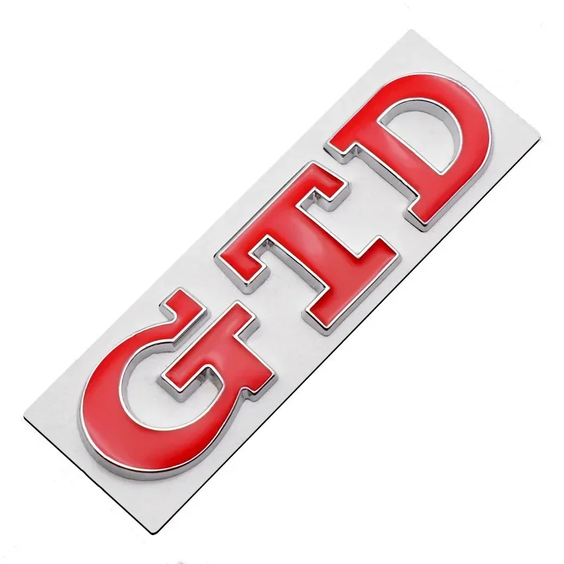3D Metal Letters Car Rear Trunk Badge GTD Logo Emblem For Volkswagen VW Golf 7 6 5 4 GTD Sticker MK2 MK4 MK5 MK6 MK7 Accessories