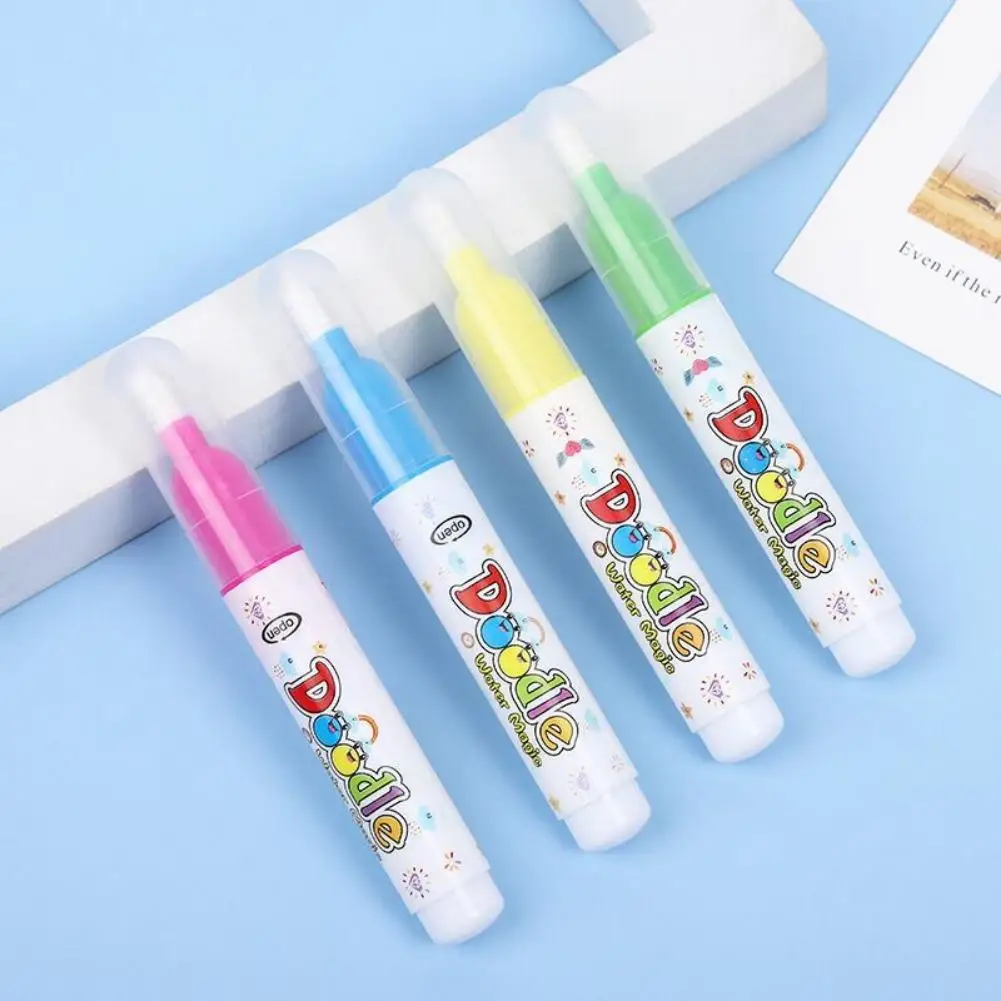 1/4PCS 재사용 가능한 매직 워터 펜, 물 그림책용, 깔끔한 그림과 채색을 위한 리필 가능한 워터 펜, 매직 워터 페인트브러쉬