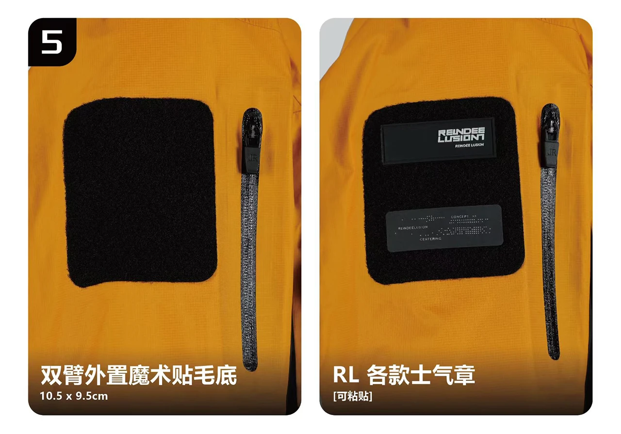 Reindee Lusion 25aw All enviroment hard shell jacket multipocket patch pad dwr coating waterproof material techwear
