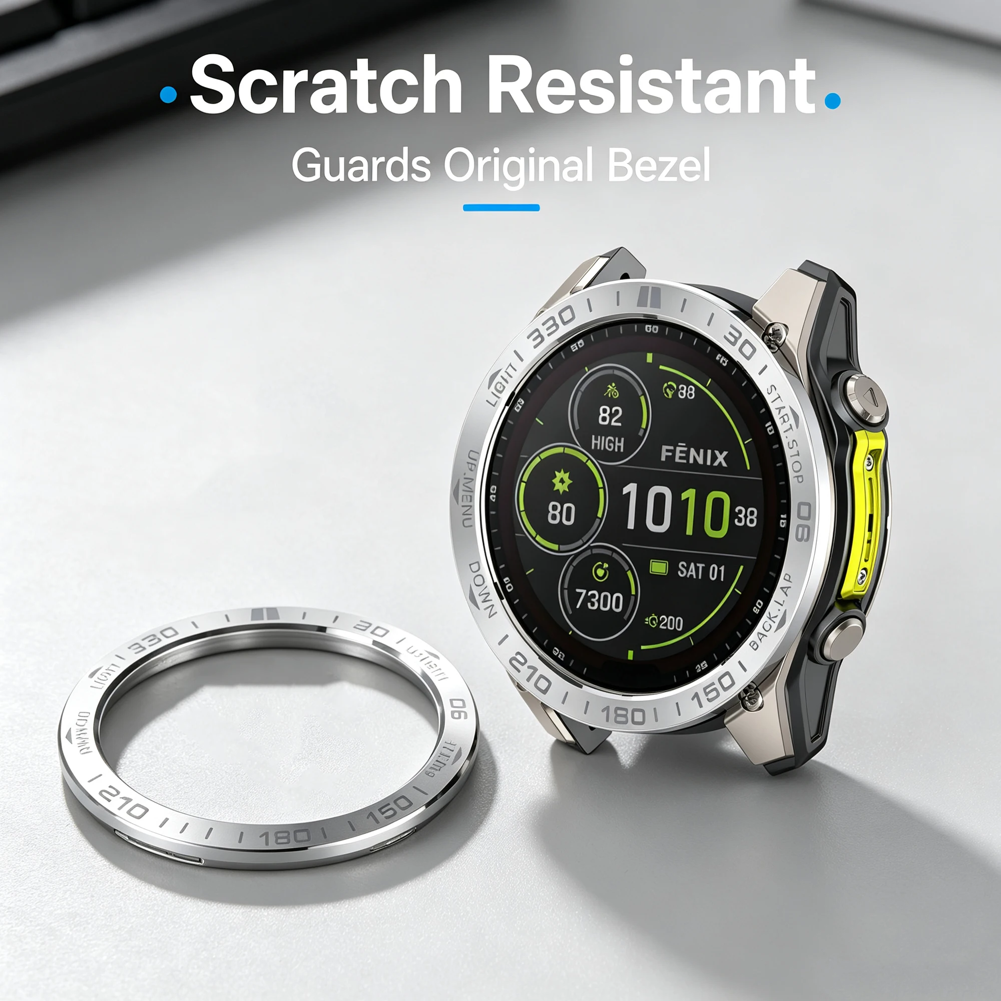 Sleek Metal Ring Bezel Protective Case