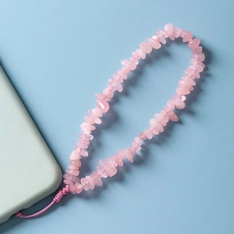 Mobile Phone Chain Amethyst mobile phone chain lanyard pendant women's mobile phone pendant ring wrist rope wristband anti-lost
