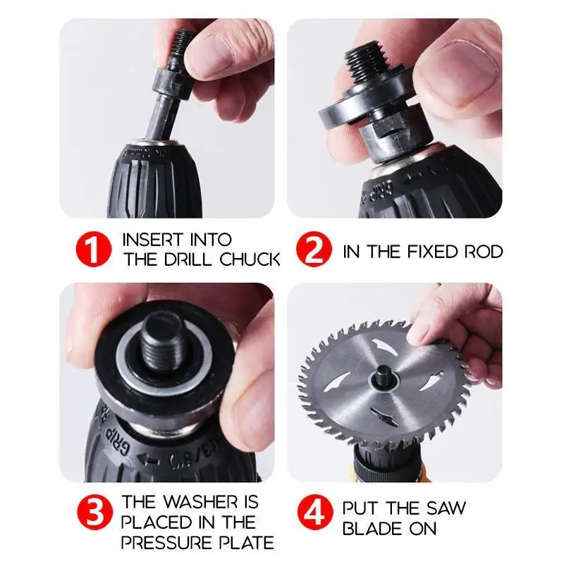 Angle Grinder Adapter 5pcs/set 10MM Electric Drill Conversion for Cutting Disc Polishing Wheel