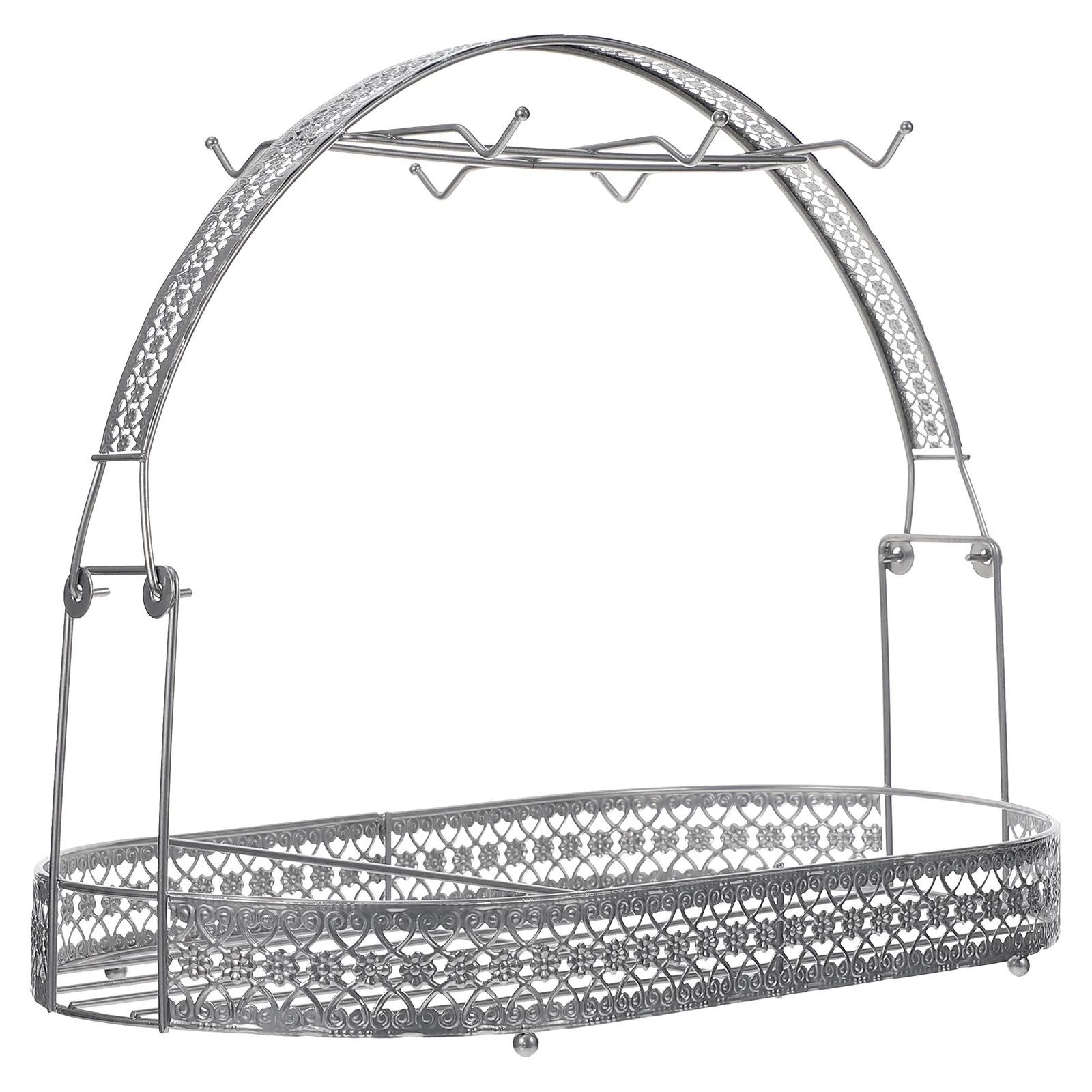

Iron Coffee Cup Holder Mug High-end Rack Tea Set Tray Display Stand Metal Organizer