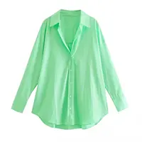 MUJER Women Shirt Multicolour Button Up Shirt Women Summer Long Sleeve Top Female Streetwear Oversize Shirts And Blouses Women - Image 5