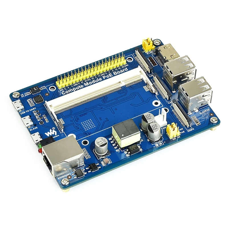 Raspberry Pi CM3 Lite Waveshare CM-IO-POE-BOX,  ̽ Ȯ