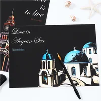 A4 Colorful Multi-city Night Scene Happy Scratch Painting DIY Creative Handmade Gifts for Girlfriends' Parties 2