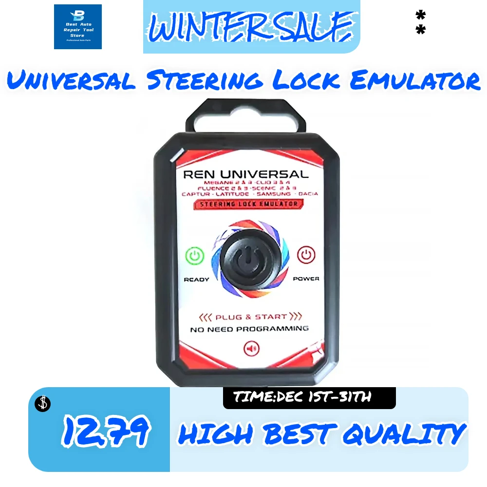 

for RE-NAULT Sam Sung Universal Steering Lock Emulator Simulator ESL ELV Plug And Start with Lock Sound