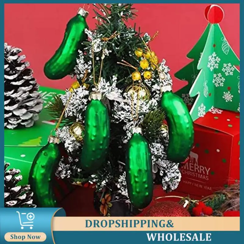 

Christmas Cucumber Pendant Simulation Christmas Tree Pendants Durable Materials Christmas Decorations Christmas Pendants Pendant