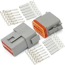 Waterproof Automotive Connector Plug Kit - Male & Female Plugs (12Pin Male Female)