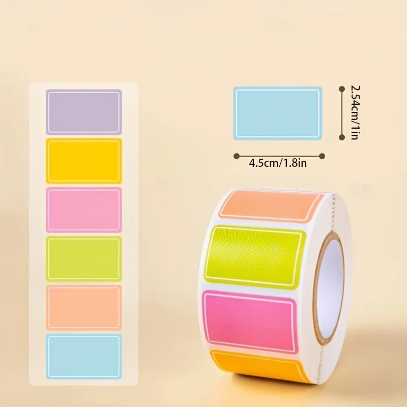 250PCS Removable Label Stickers, Self-Adhesive Food Storage Freezer Labels, Easy to Peel, Write On Refrigerator