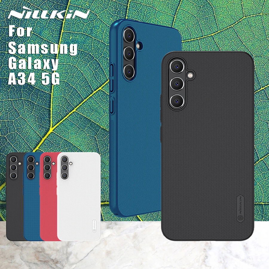 

Nillkin for Samsung Galaxy A34 5G Case Frosted Matte hard Pc 360 full Back Cover Protective Case for Samsung Galaxy A34 5G