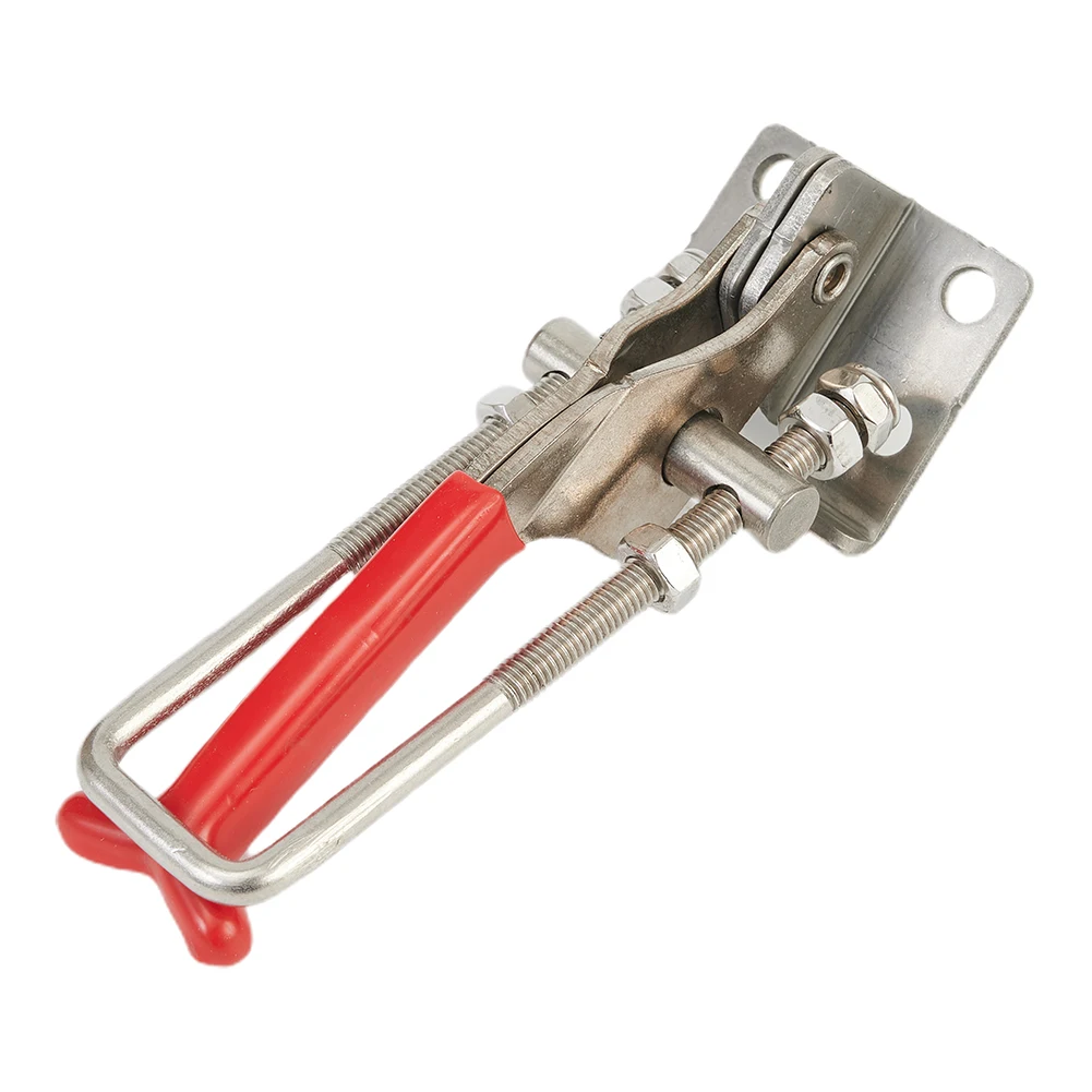 

2 Pcs Toggle Clamp Stainless Steel 304 Handle Buckle Heavy Duty Latch U Bolt Self-Lock Toggle Clamp Stainless Steel Load Tools