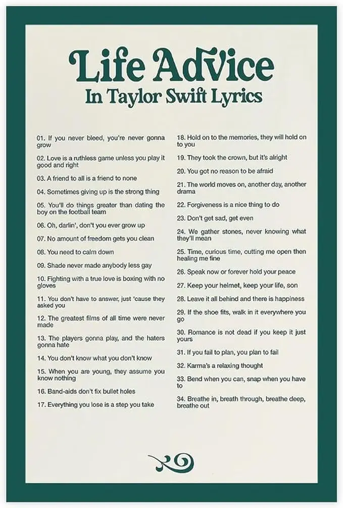 thumbnail image 1 of Póster con la letra "Te amo en el estilo de Taylor Swift", citas musicales de cantantes retro, pintura en lienzo, arte de pared, imágenes, decoración de la habitación del hogar, regalo, 1 of 5