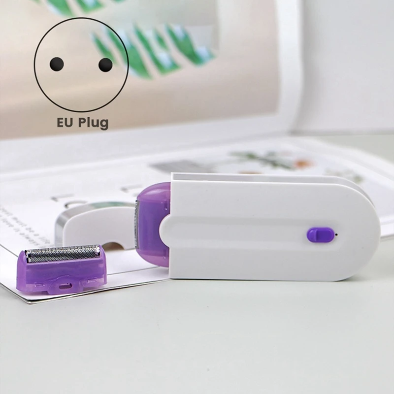 USB Rechargeable Women Epilator Portable Body Hair Shaver Rotary Face Leg Bikini Lip Depilator Hair Remover
