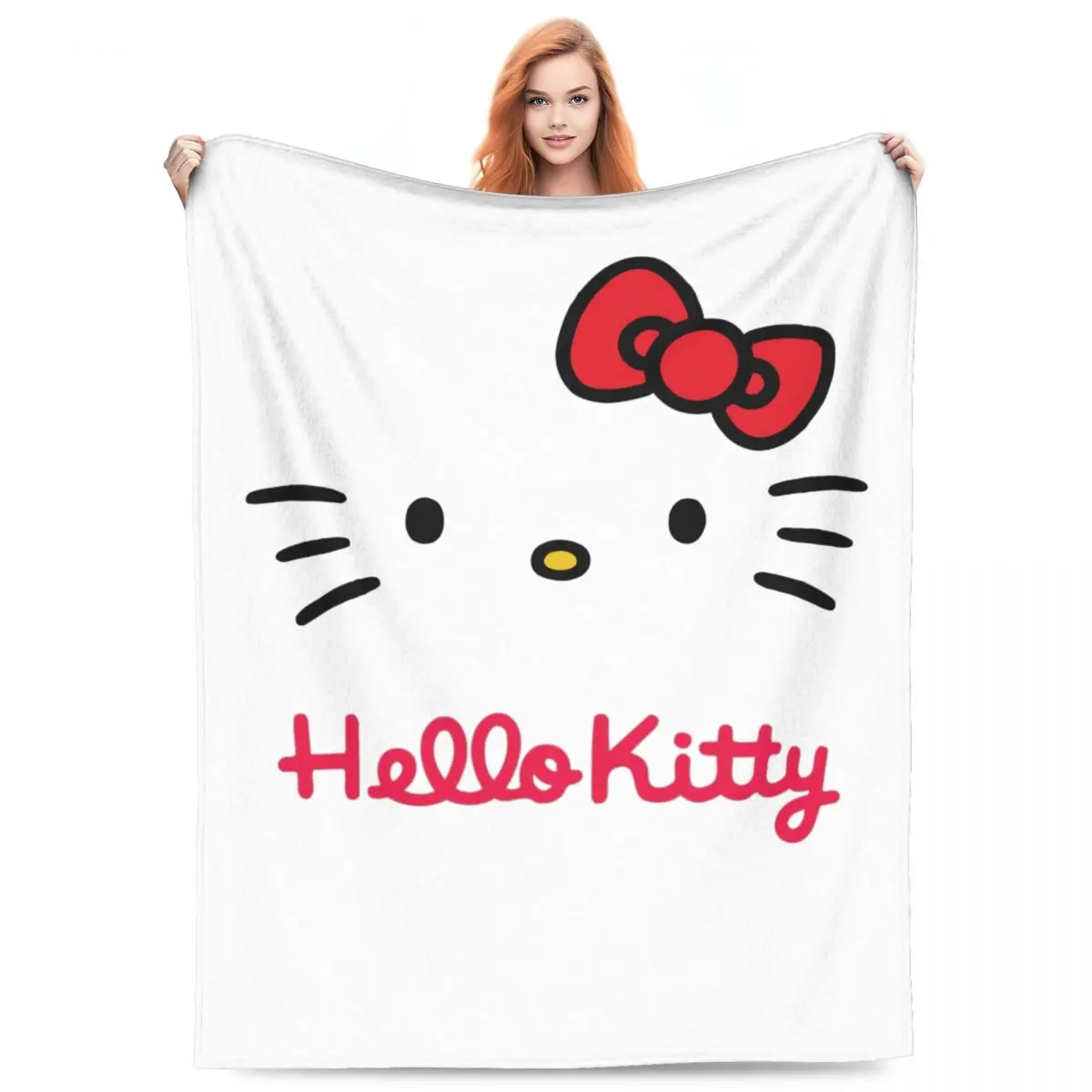 

Одеяло Sanrio Merch Hello Kitty, восхитительное одеяло, Подарочные подарки для друзей, детей, фанатов