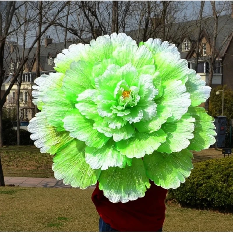 Children's performance props peony umbrella stage adults holding flowers in hand performance singing and dancing dance props flo