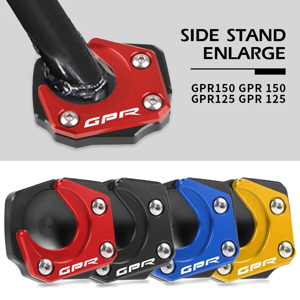 

For Aprilia GPR150 APR125 CR150 APR150-6V STX CAFE APR125-2 CNC Kickstand Side Stand Extension Foot Pad Support Accessories