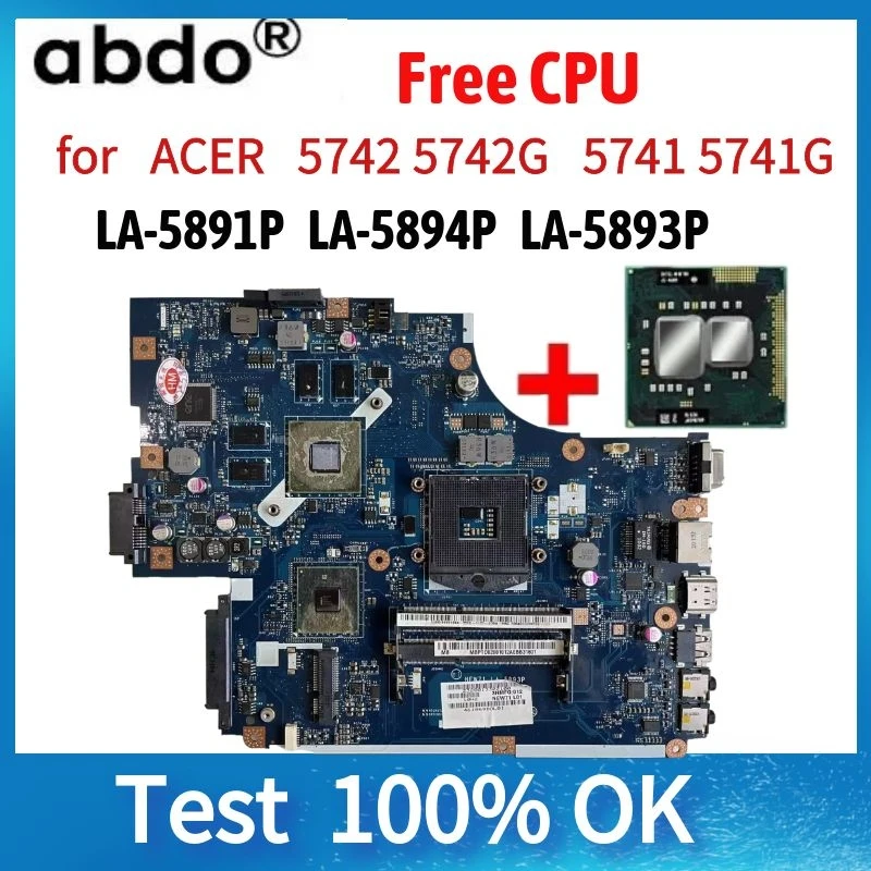 For Acer 5742 5742g 5741 5741g Notebook Motherboard.gpu：gt540m.la-5891p ...