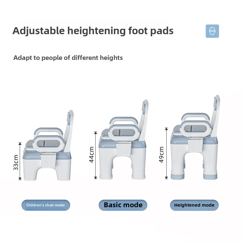 Luxury Sofa Chairs Shower Cabin Chair Home Disabled Toilet Seat Portable Indoor Pregnant Toilet Chair for Elderly Commode Toilet 4
