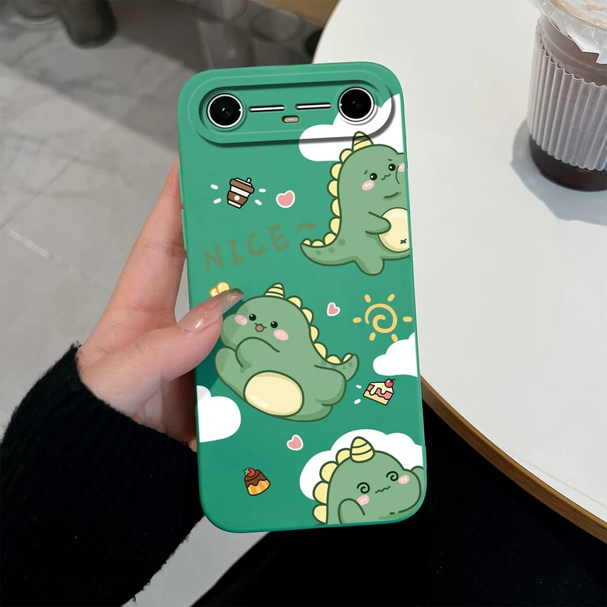 Sunflower Pattern Liquid Silicone Soft Back Cover