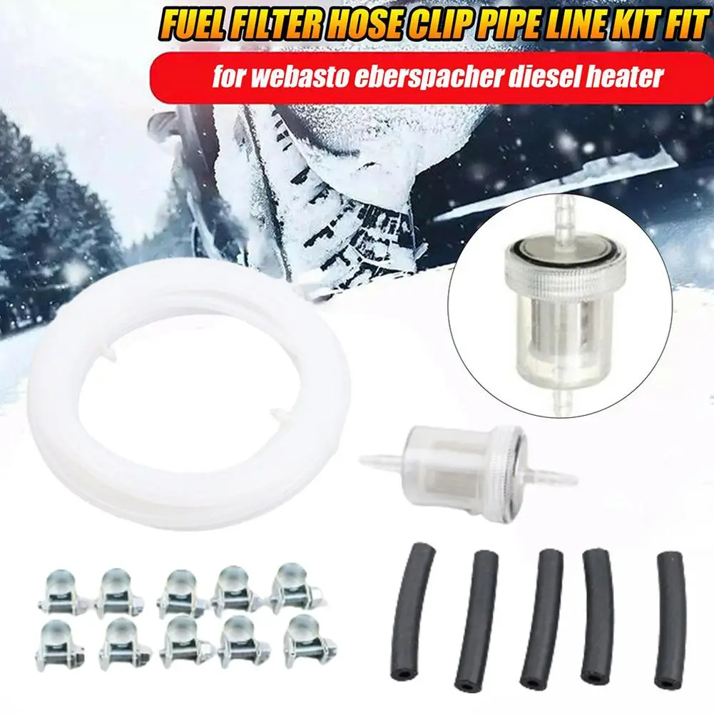 Car Air Parking Heater Tube Replacement Fuel Pipe Line Hose Clip Oil Fuel Filter For Webasto Eberspacher Diesel Heater W7U5