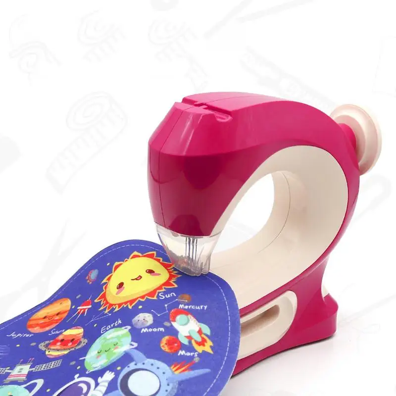 Kids Mini Sewing Machine Toy Design Clothing Toy Can DIY Knitting