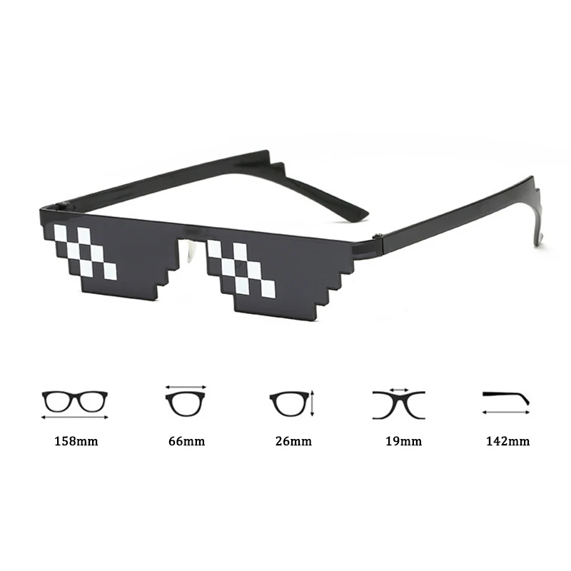 Funny Vintage Sunglasses Mosaic Glasses Men Women