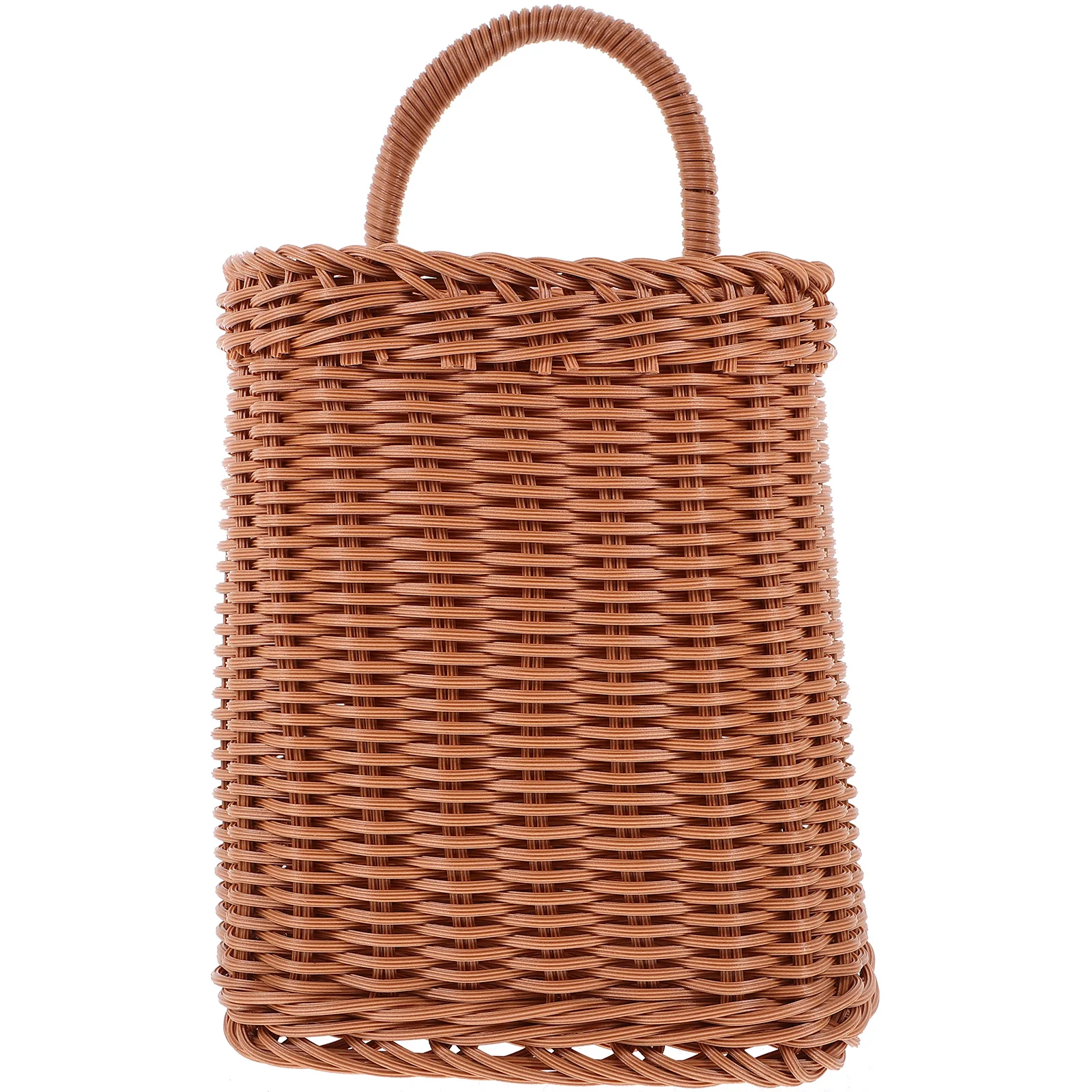 

Wall Hanging Storage Basket Woven Baskets Kitchen Onion Fruit Imitation Rattan for Produce