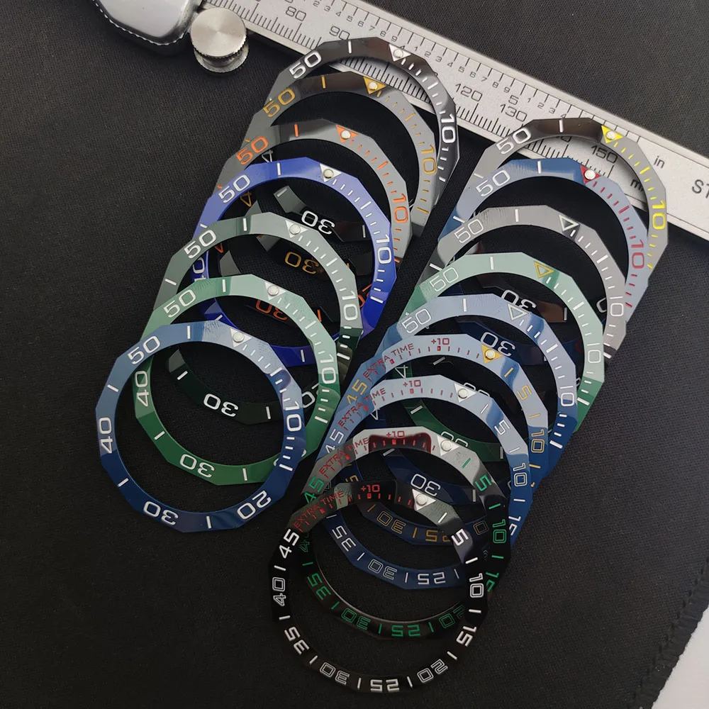 42.3*33.3Mm Inclinato Luminoso Inserto Lunetta In Ceramica Sostituzione Di Tag Heuer Aquaracer Orologio Automatico Way201