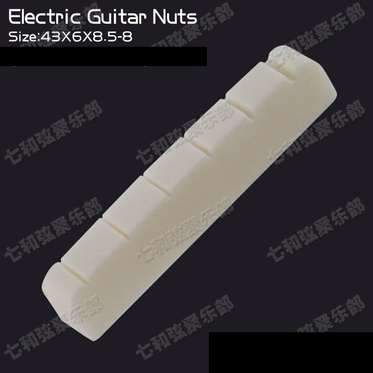 

Bone 6 String Slotted Guitar Nut For Electric Guitar 43 x 6 x 8.5-8mm (DJ-30-43)