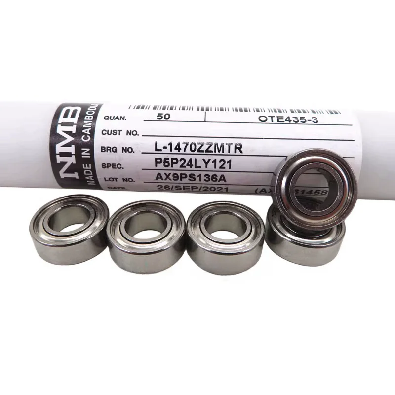 Original Minebea NMB bearing L-1470ZZ 7*14*5mm 687ZZ miniature ball bearing 1470 687 687Z 7x14x5 mm