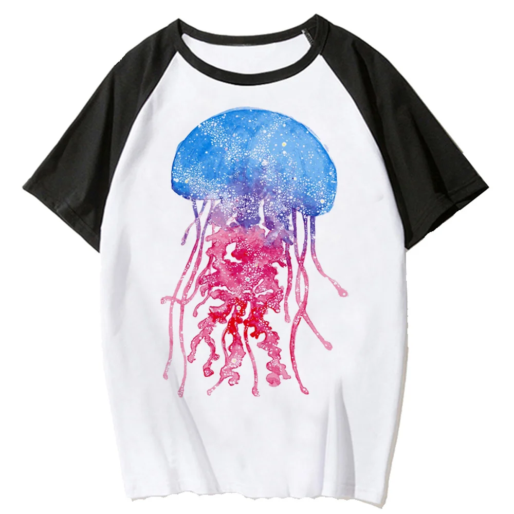 

Футболка jellyfish Женская, японская рубашка, уличная одежда, комикс, японская одежда
