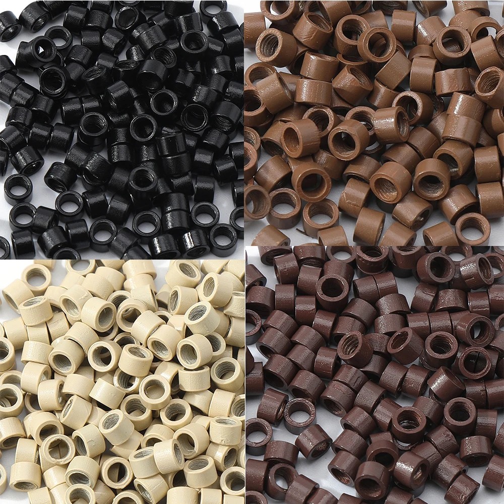 1000pcs bottle Screw Thread Rings For Hair Extension Tools hair