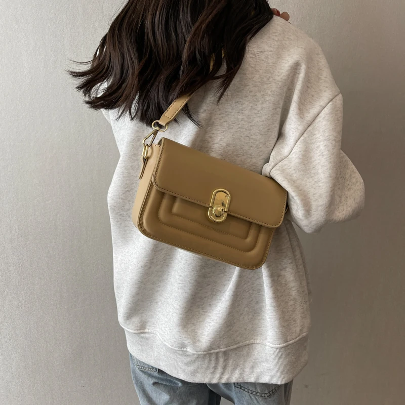 

Simple Fashion Designer Women Hundred Single Shoulder Crossbody Bag Casual Ladies Popular PU Leather Small Square Commuter Bags