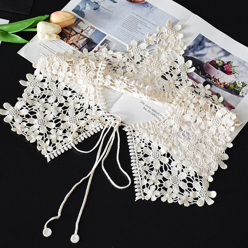 Fake Collar Children's Folding Wonderful Tool Versatile Collar Lace Decorative Collar Hollow Small Shawl winter scarves woman boy girls baby winter warm scarf women knit shawl scarf children neck collar keep warm accessories man gift