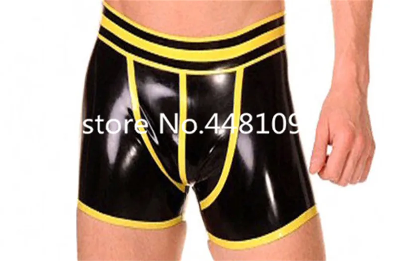 

Модные черные латексные мужские трусы, женская одежда, резиновое нижнее белье, боксеры, шорты, сексуальные трусы