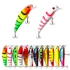 Fishing Lure 6.5g/5cm Sinking Minnow Peacock Bass Fishing Bait with 2 Trible Hook 6
