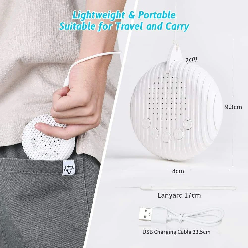 White Noise Machine with 10 Soothing Sounds for Relaxation and Better Sleep