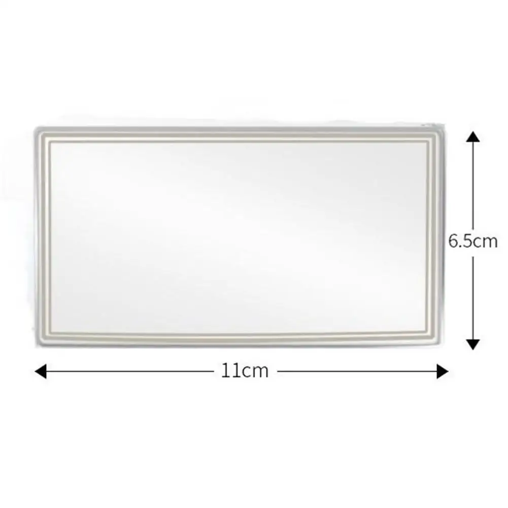 Miroir de maquillage de voiture, miroir adhésif arrière Portable, visière  en acier inoxydable, miroir décoratif HD, miroir intérieur de voiture  universel - AliExpress