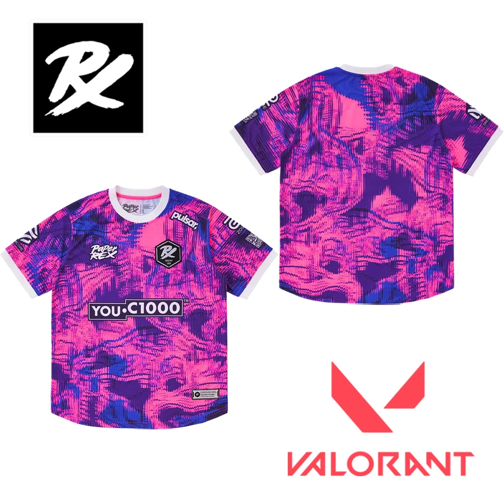 Valorant Esports Club Paper Rex 2025 저지 VCT PRX 훈련 유니폼 팬
