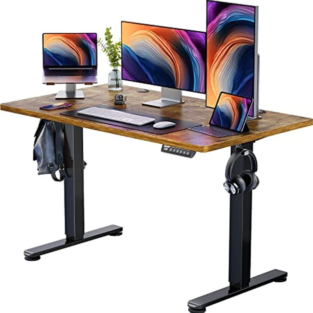 2023 ErGear scrivania elettrica regolabile in altezza 48x24 pollici Sit  Stand up Desk Memory Computer Home Office Desk - AliExpress