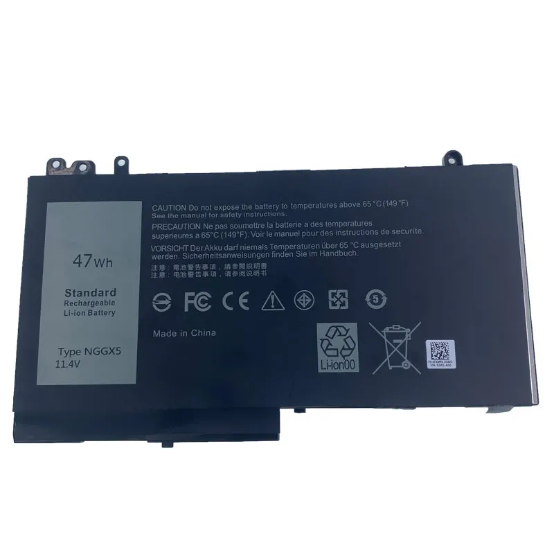 DXTNotebook Battery NGGX5 For DELL LatitudeE5270 E5470 M3510 E5570 E5550 E5570 JY8D6 954DF 0RDRH9 11.4v 47Wh RechargeableBattery