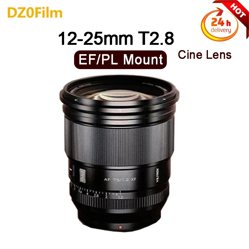 Dzofilm Pictor 12-25Mm T2.8 Cine Lens Per Fotocamere Canon Ef E Pl Mount (Ef/Plmount) Obiettivo Cine Professionale Per S35